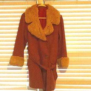 A vintage pea coat jacket